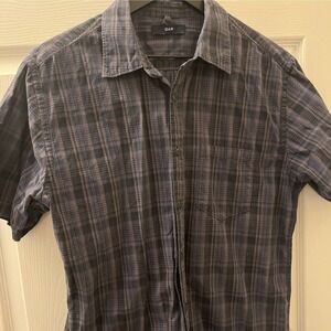Gap short sleeve plaid button down